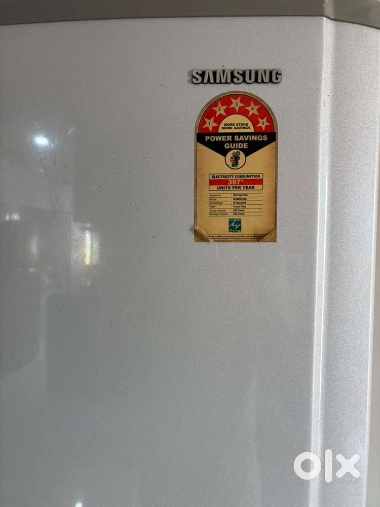 Samsung 5 star 250L double door refrigerator