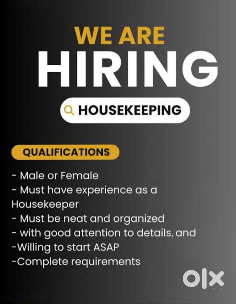 House keeping and cleaning staff