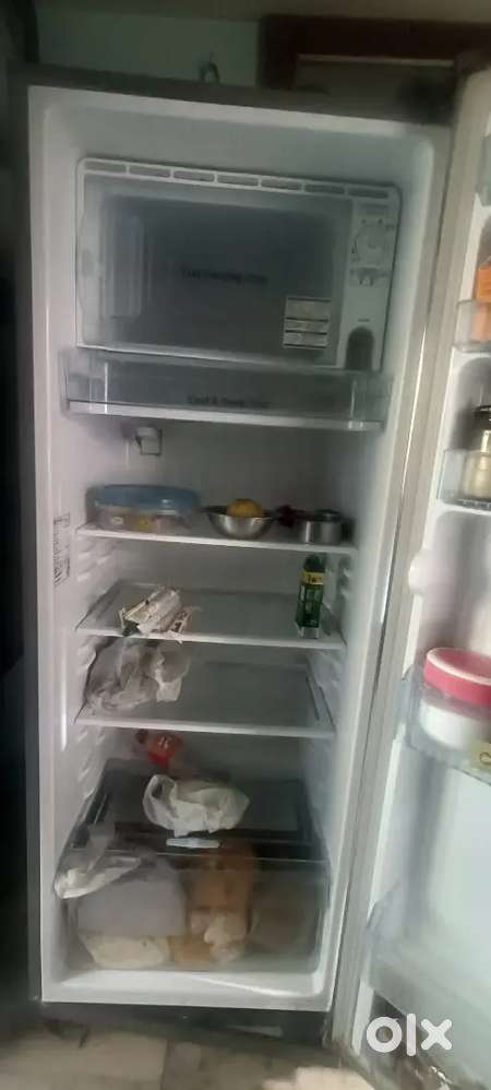 Single door LG Metallic gray refrigerator