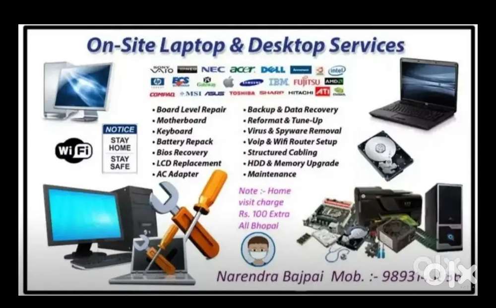 Computer laptop and other electronics equpment repair