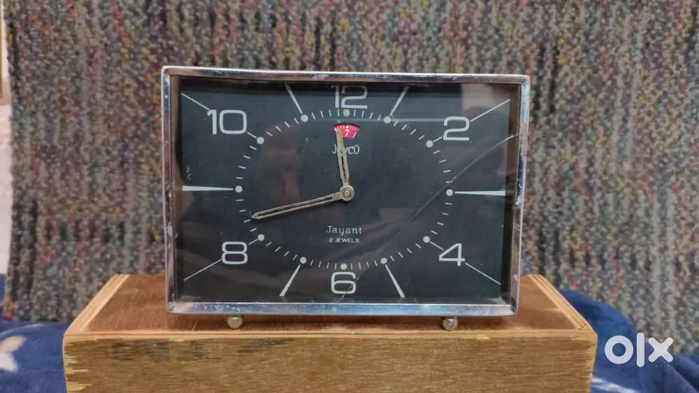 Antique alarm key clock 50 years + old running conditions