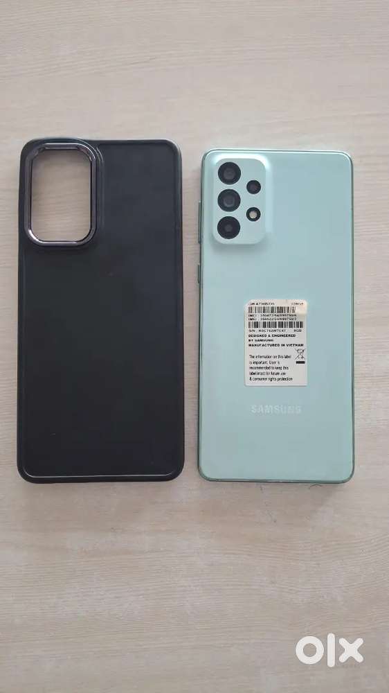 Samsung galaxy a73 5g 8/128 good condition hai exchange available