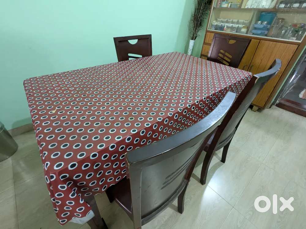 Dining Table (Glass + Wood)