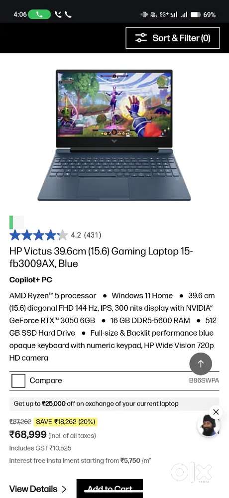 Victus hp laptop
