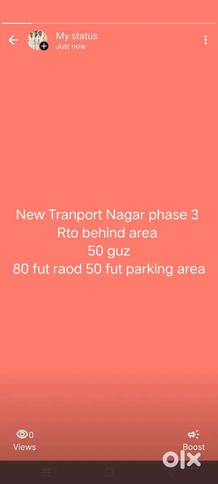 50 gaj 80 fut raod 50 fut foot path free .hold