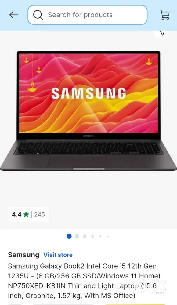 Samsung Galaxy Book 2 i5 12th gen ka motherboard chahiye