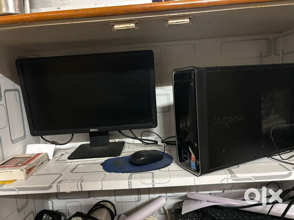 Dell computer set and Hp printer