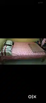 Good condition cot and bed Queen size