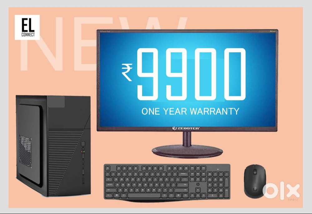 COMPUTER  MONITOR  CPU SET - WARRANTY 1 YEAR (NEW) DESKTOP