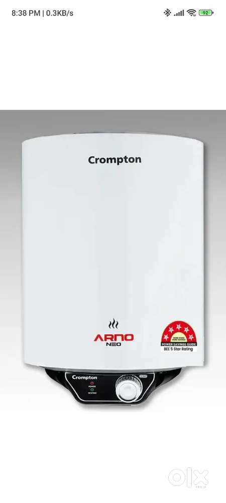 New crompton 25L storage water geyser