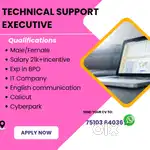 Hiring  TECHNICAL SUPPORT EXECUTIVE
