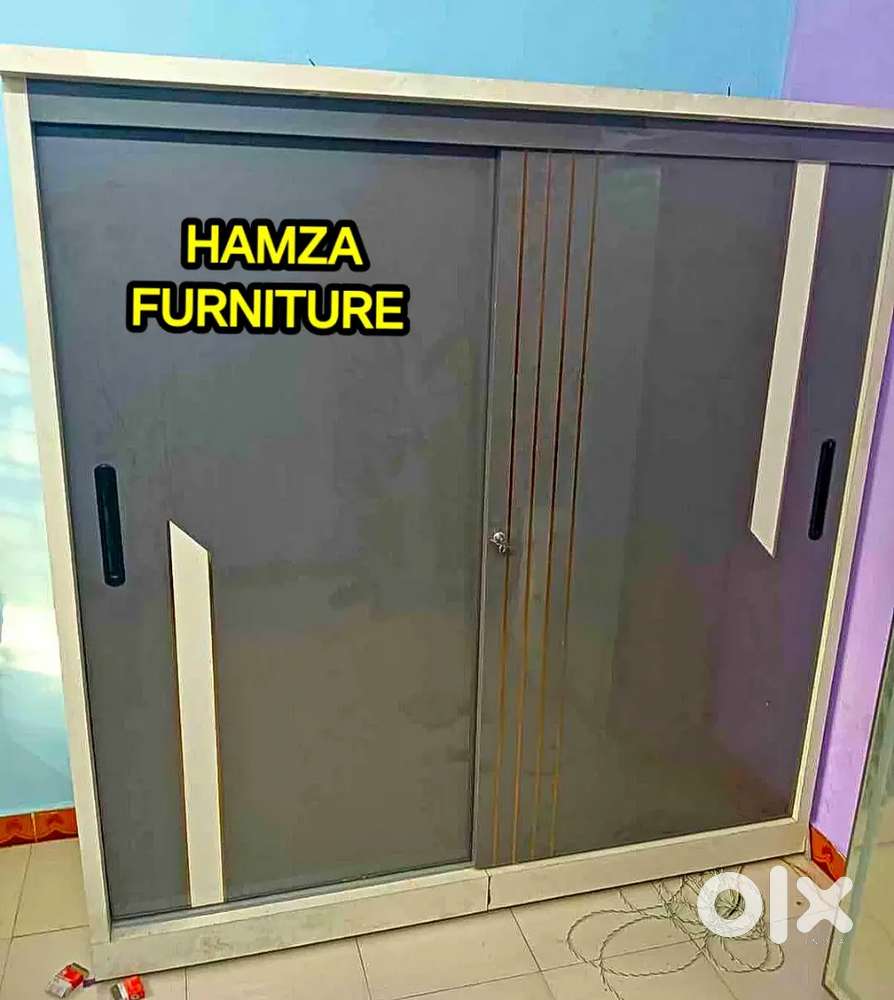 HAMZA FURNITURE NEW DESIGNER PLYWOOD SLIDING WARDROBE GOOD QUALITY