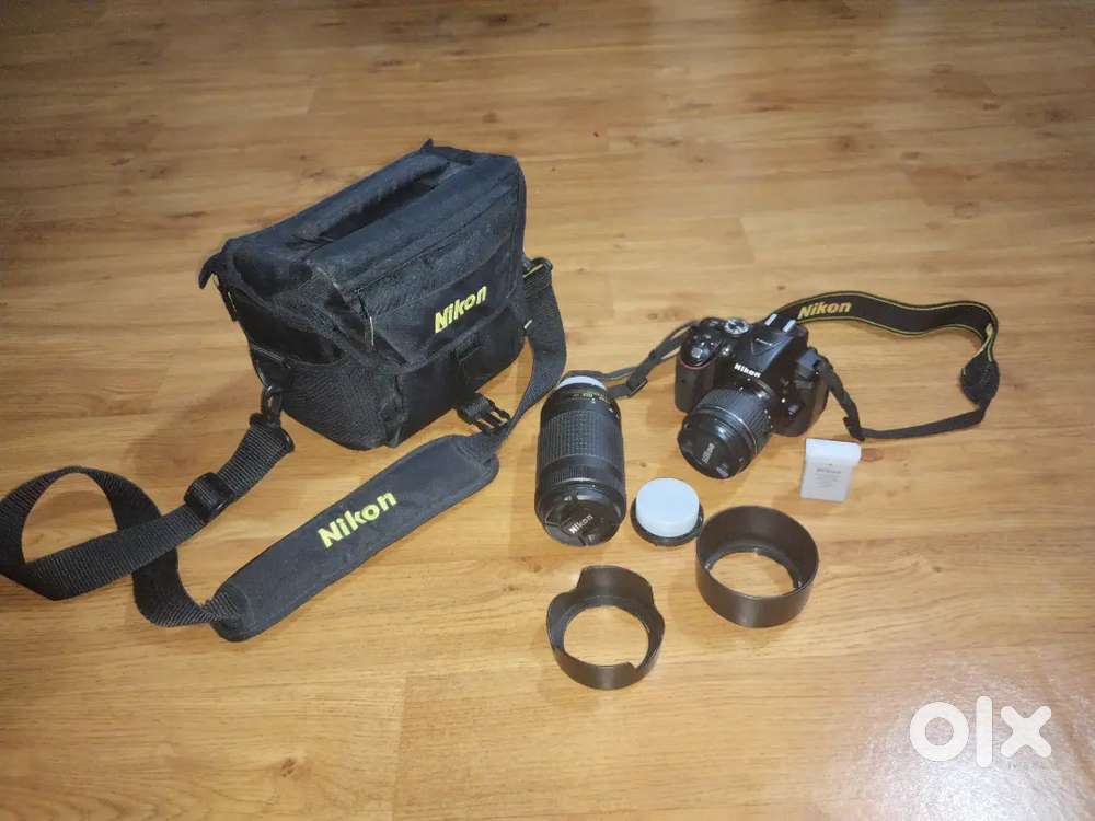 Nikon D5300 DSLR with 18-55 & 70-300 VR Lens.