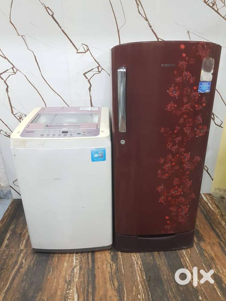 Combo Deal! Samsung 5-Star 190 ltrs Fridge+LG 6.2kg Turbodrum Top Load