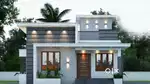 Contemporary style villa with stair room