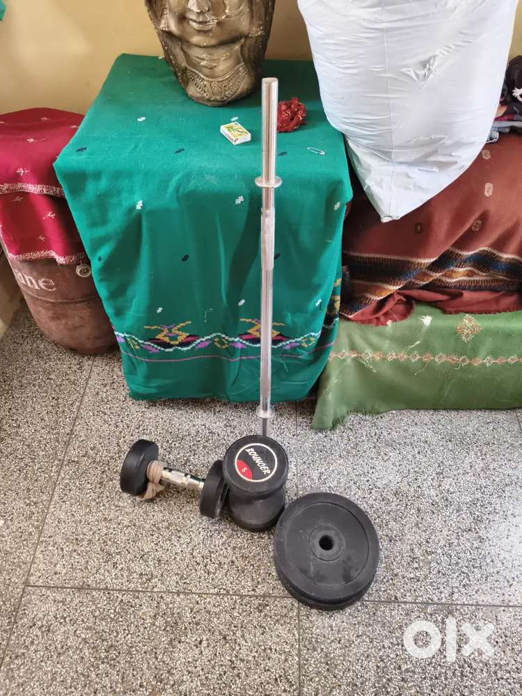 5kg Dumbbell Pair and Barbell Set for Sale