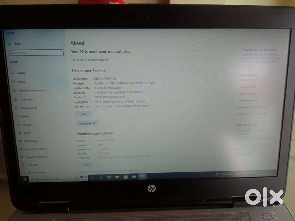Hp laptop good condition