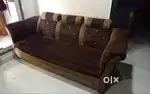 Set of 5 seater cushion sofa.