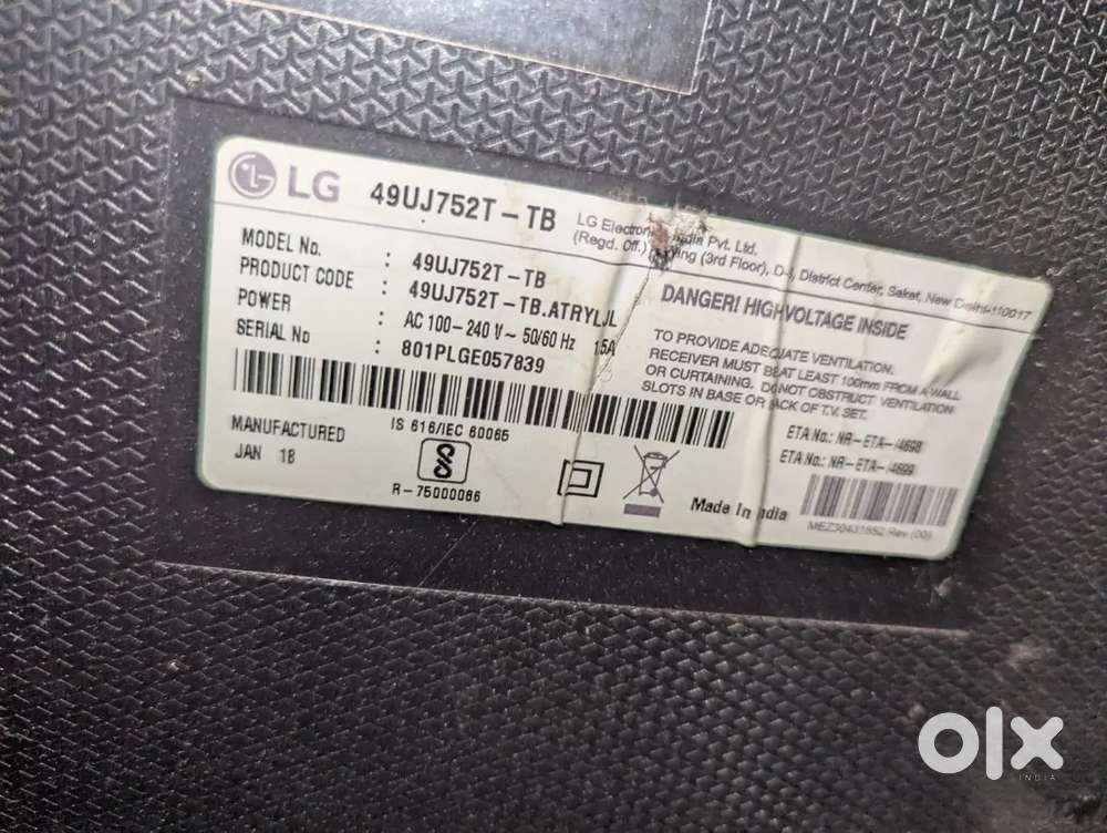 Lg 49 INCH UHD Smart Tv