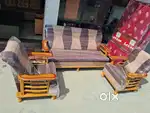Brand new 5 seater wooden sofa set at very affordable prices colours.r