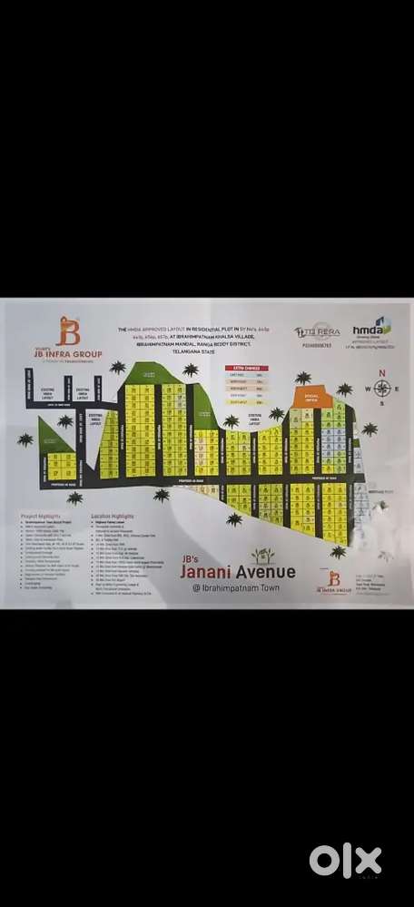 Open Plots For sale raigiri Opp hotel Vivera