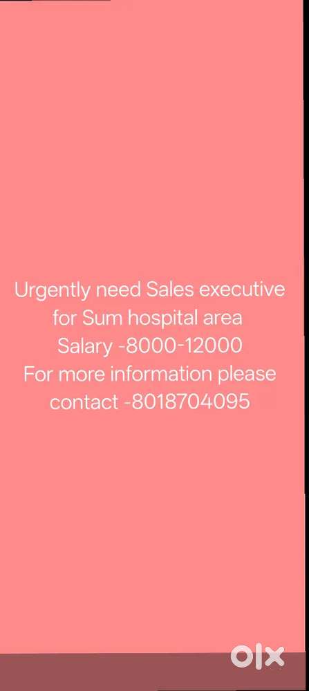 Urgently need Back office executive for bhubaneswar location