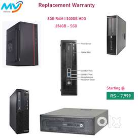 8gb-500gb hard disk-cpu-computer-desktop-warranty-laptop-computer