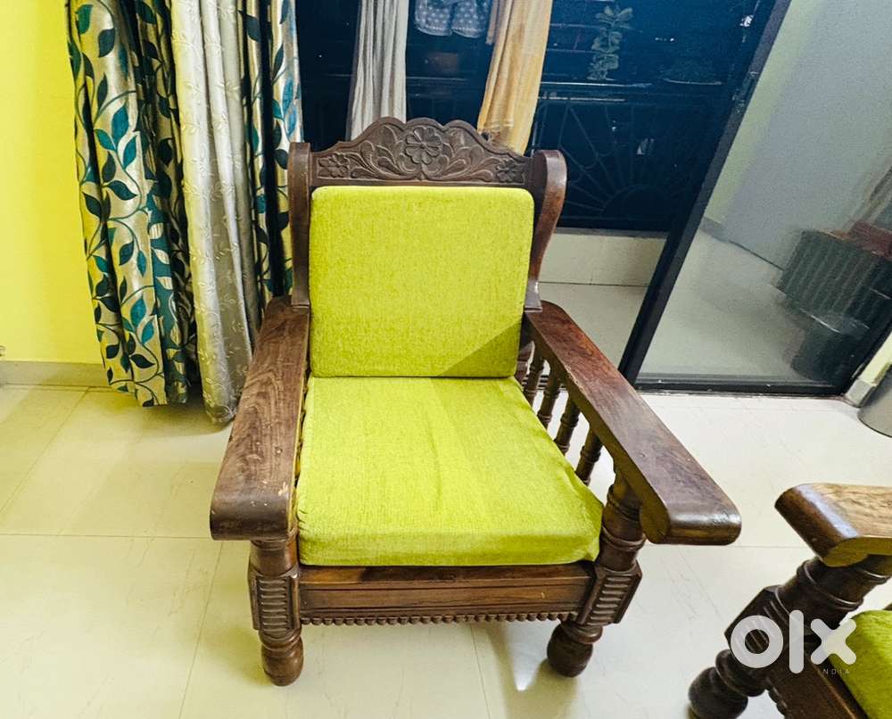 Teak Wood (Sagwan) Sofa Set  5 Seater