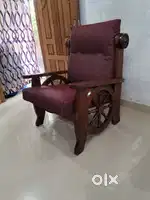 വുഡ് കസേര മഹാഗണി 2 സീറ്റ്
