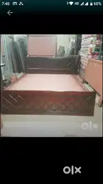 Mini double cot 4x6 without storage 4750