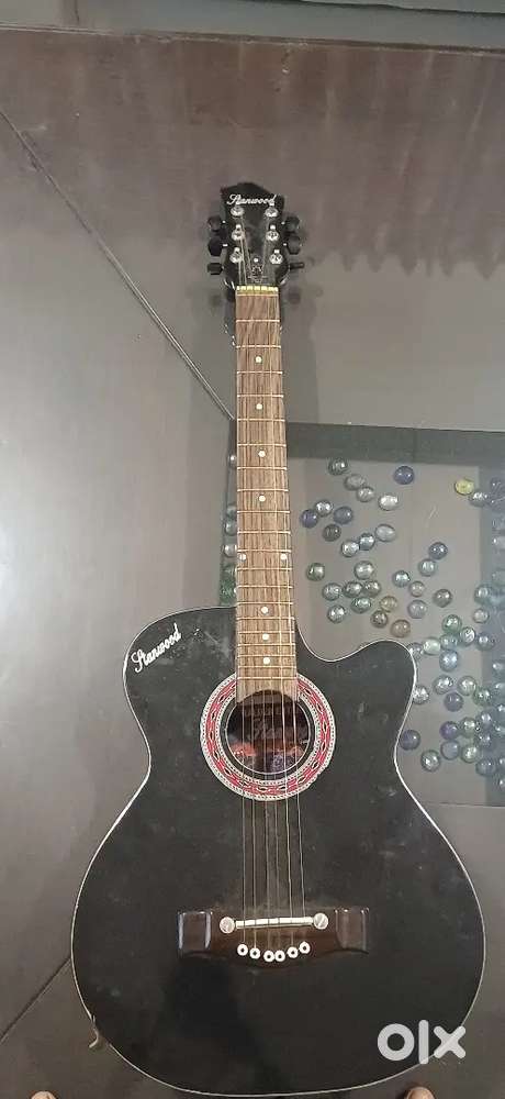 A acoustic guitar
