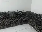 Sofa set with cushions