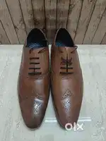 Men Brown Formal Leather Shoes UK 12