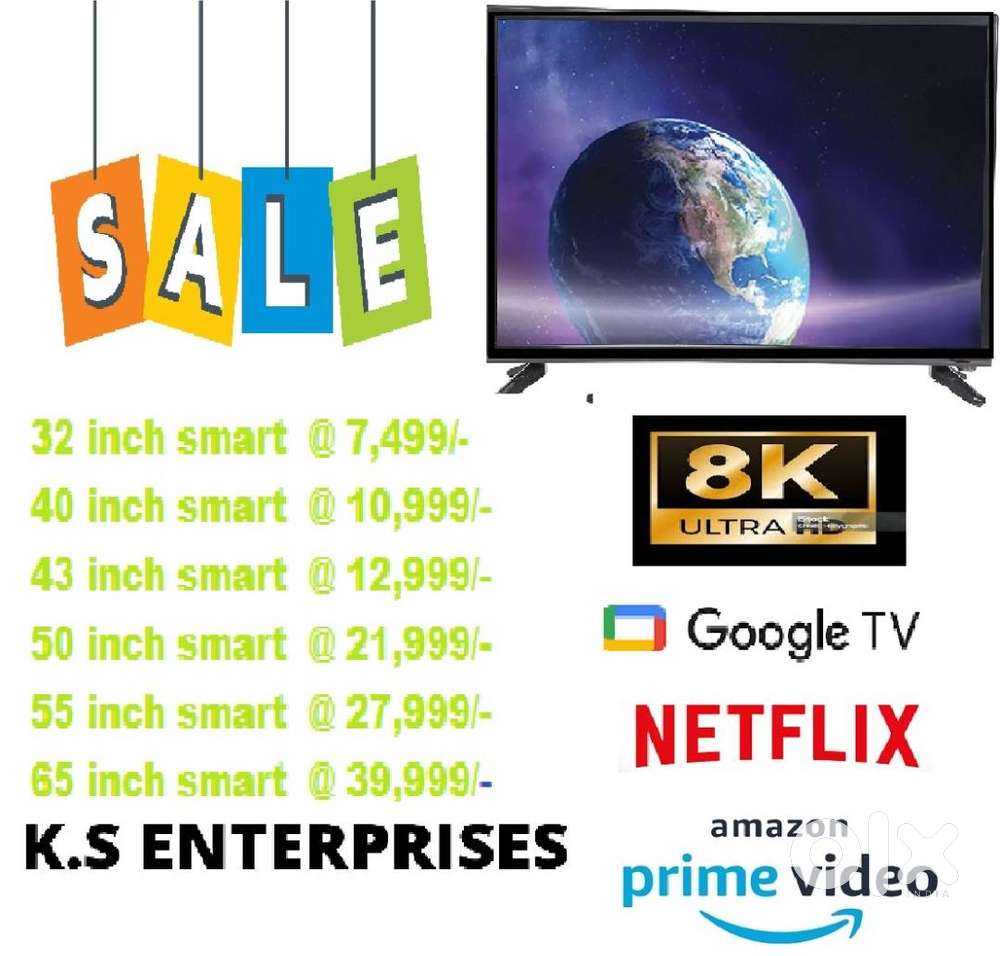 43 INCHES  SMART LED TV, 4K UHD ONLY IN 12,999 ONLY.
