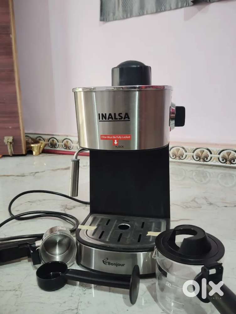 INALSA Espresso/Cappuccino 4Cup Coffee Maker 800W-Bonjour 3in1