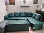 L sofa set with center table and two stoole