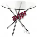 New glass top meeting table conference table cafe table