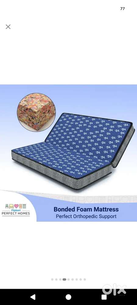Mattress foldable Orthopedic Queen size (Brand New) (UNUSED)