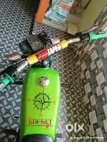 Bike good condition green colour modified  bike rx100 look