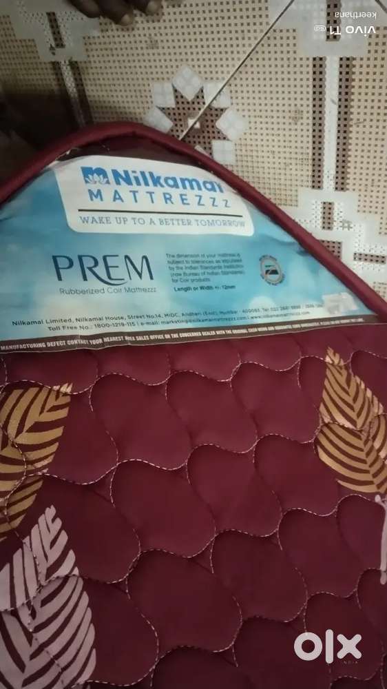 Nilkamal Mattress – 72x72x5 inches  Excellent Condition  ₹60000
