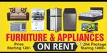 Furniture Appliances on RENT also Package