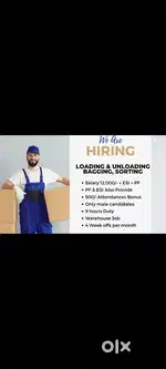 Wanted Wearhouse staff guntur - vijayawada location