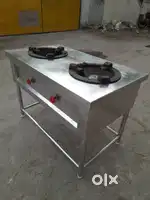 Commercial 2 burner stove neat & working condition For Sale