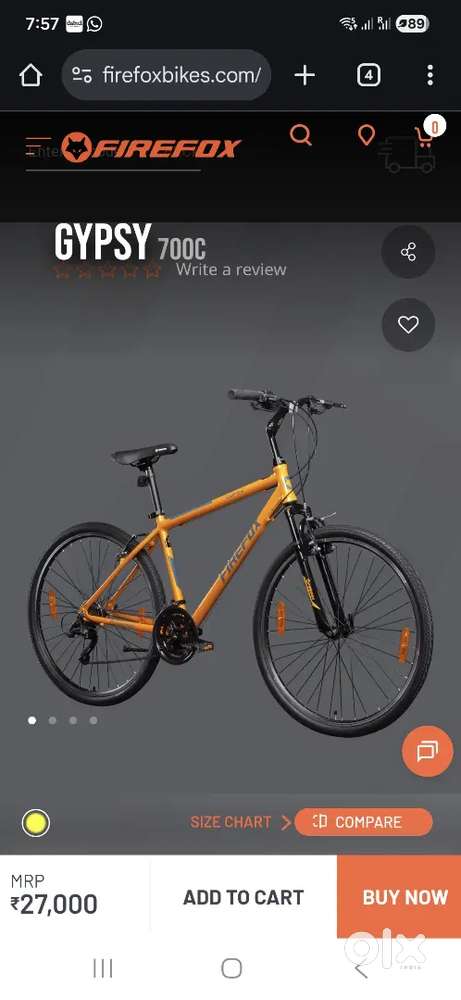 Firefox Gypsy hybrid cycle - Excellent condition