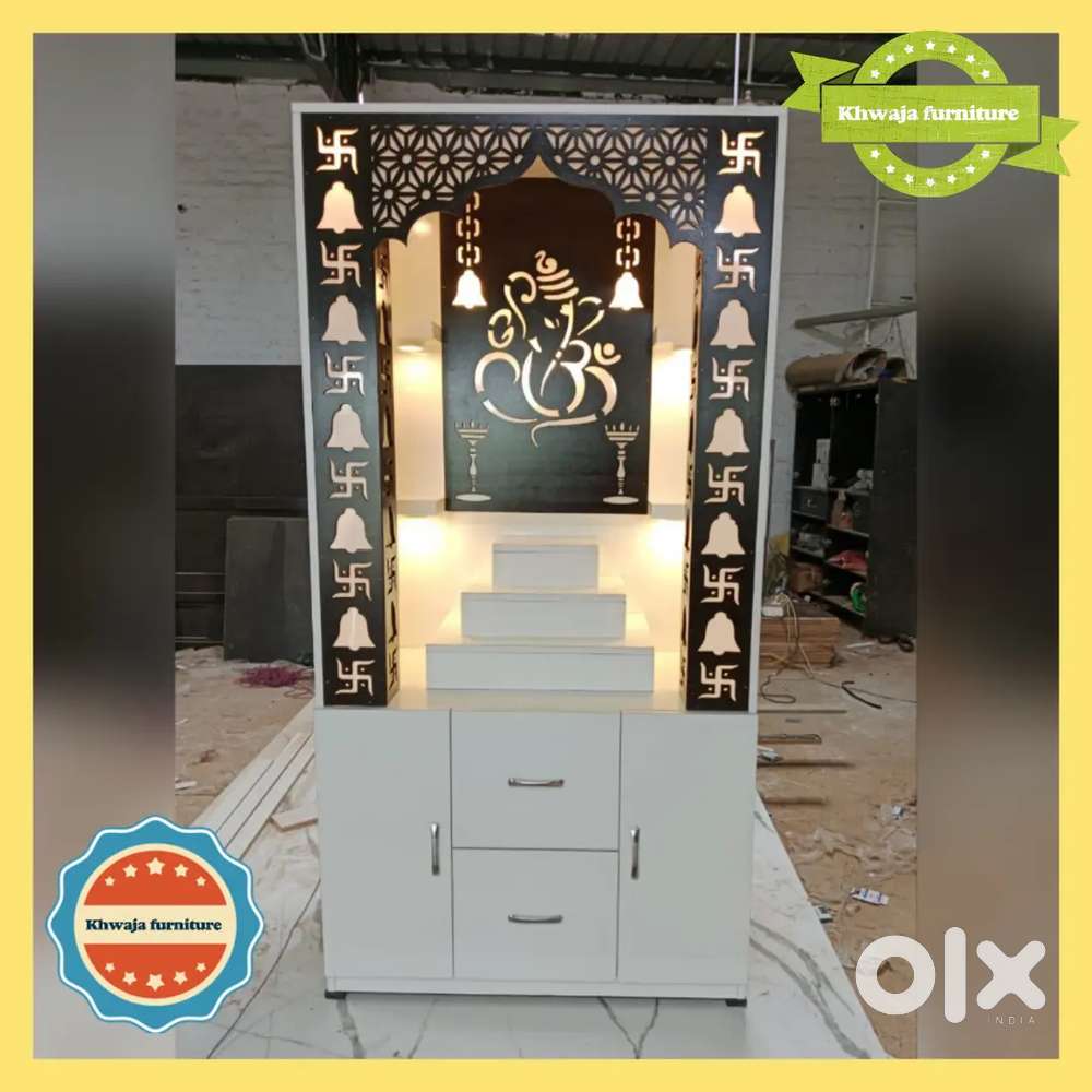 Khwaja Furniture. New Designer Temple(Mandir). Bajaj finance available