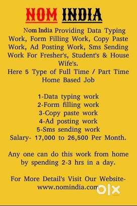 Simple Data Typing Work in in Chandigarh