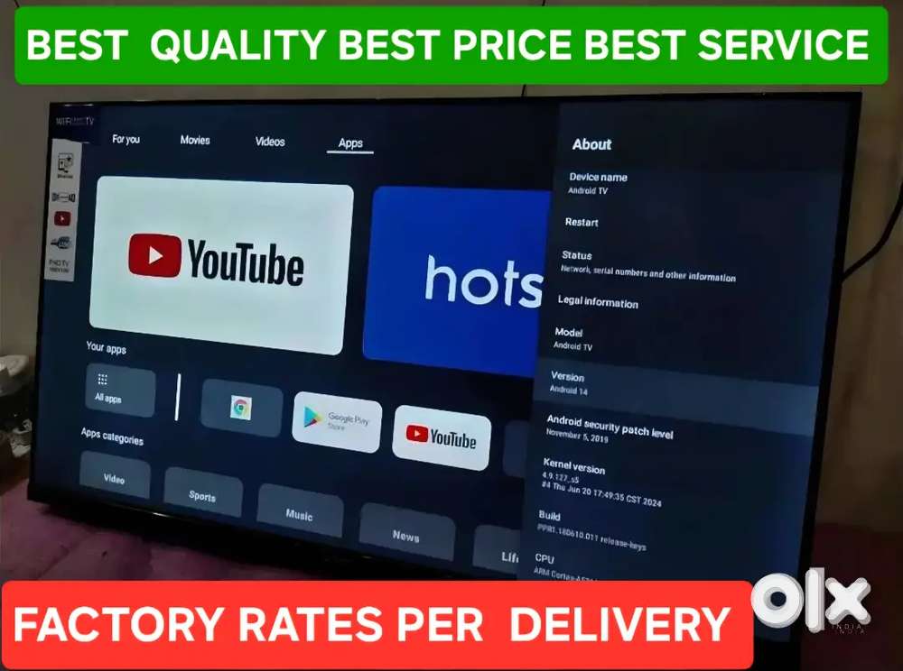 32 LED TV SAMRT WITH WARRENTY
WHOLESALE PRICE WITH BIL