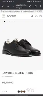 Formal black shoe
