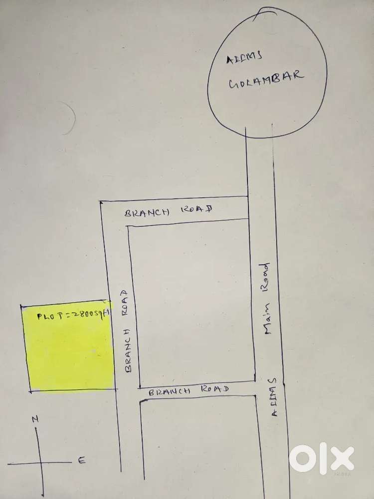 Owner plot 2 Katha at AIIMS Golambar registar clny at 98 lakh per ktha