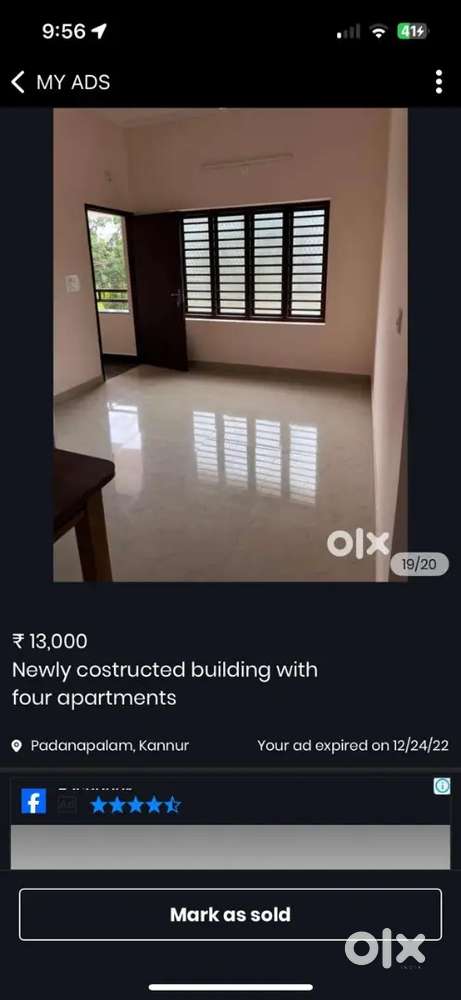 Newly constructed building near Savitha film city  Kannur